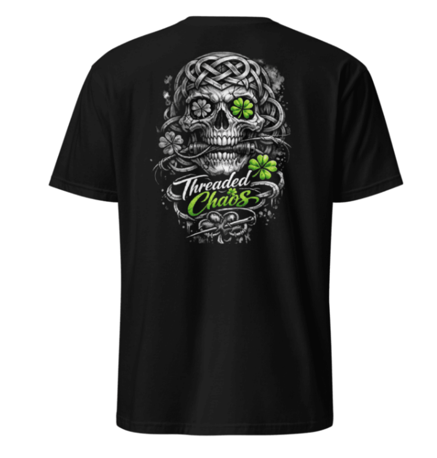 Chaos Irish Celtic Skull T-Shirt - Lucky Clover Threads
